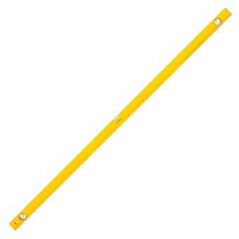 Уровень алюминиевый   Yellow  , коробчатый корпус, 3 акриловых глазка, линейка, 1500мм